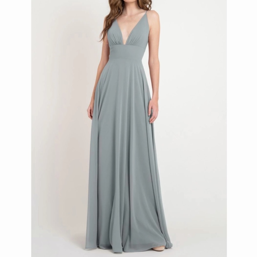 Jenny Yoo - Brady Bridesmaids Dress | Mayan Blue, Size 6